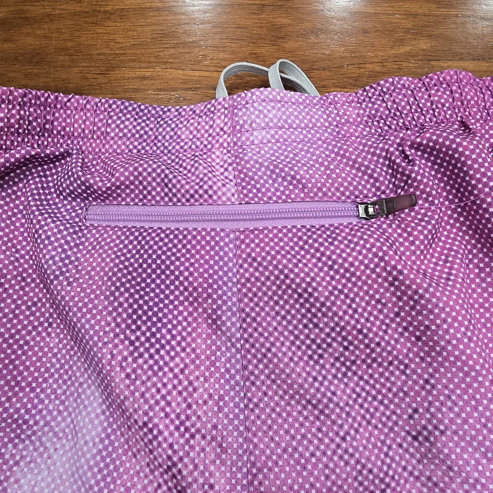 Nike Dri-FIT Women's Athletic Shorts Purple Geometric‎ Quick Dry Running Small